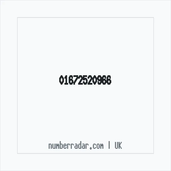 Reverse number check for +44 1672 520966 — who called me?