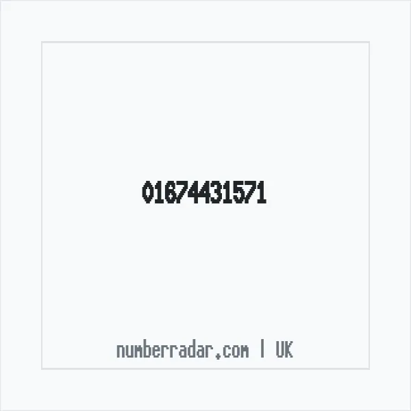 Reverse number check for +44 1674 431571 — who called me?