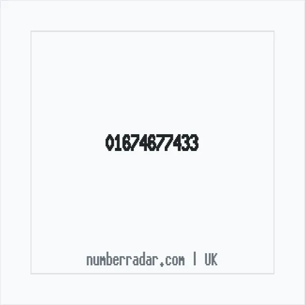 Reverse number check for +44 1674 677433 — who called me?