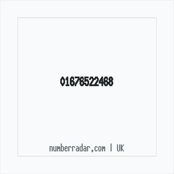 Reverse number check for +44 1676 522468 — who called me?