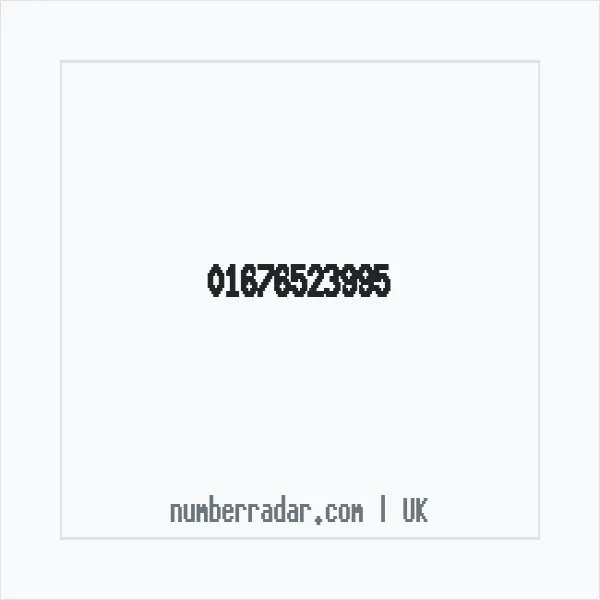 Reverse number check for +44 1676 523995 — who called me?