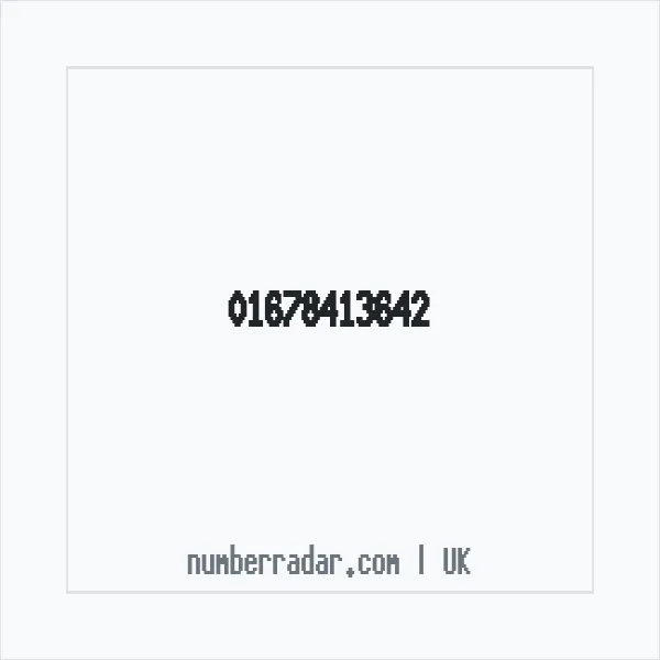 Reverse number check for +44 1678 413642 — who called me?