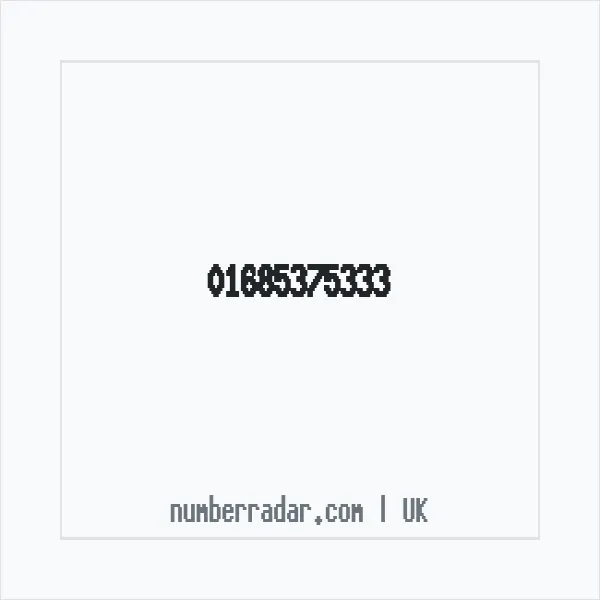 Reverse number check for +44 1685 375333 — who called me?