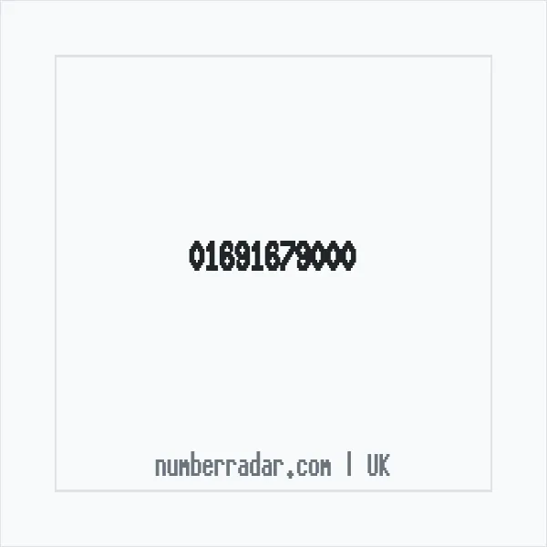 Reverse number check for +44 1691 679000 — who called me?