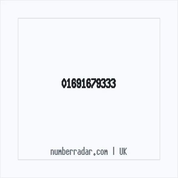 Reverse number check for +44 1691 679333 — who called me?