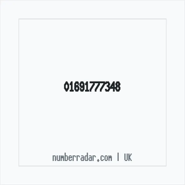 Reverse number check for +44 1691 777348 — who called me?