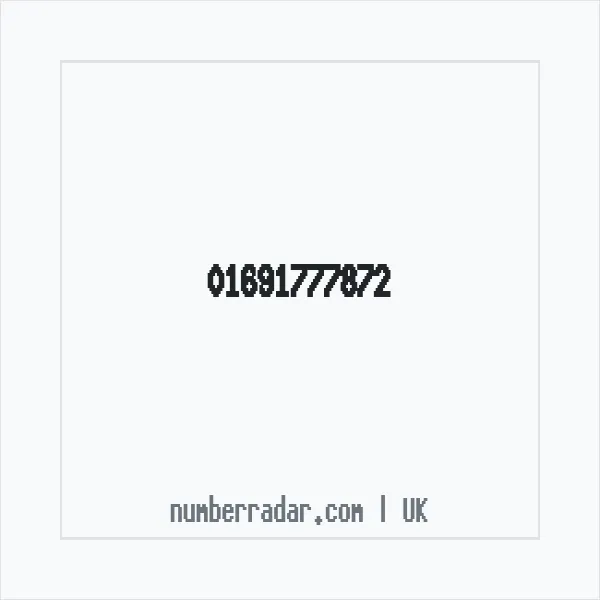 Reverse number check for +44 1691 777872 — who called me?