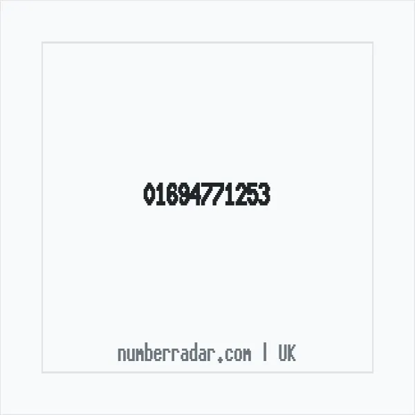 Reverse number check for +44 1694 771253 — who called me?