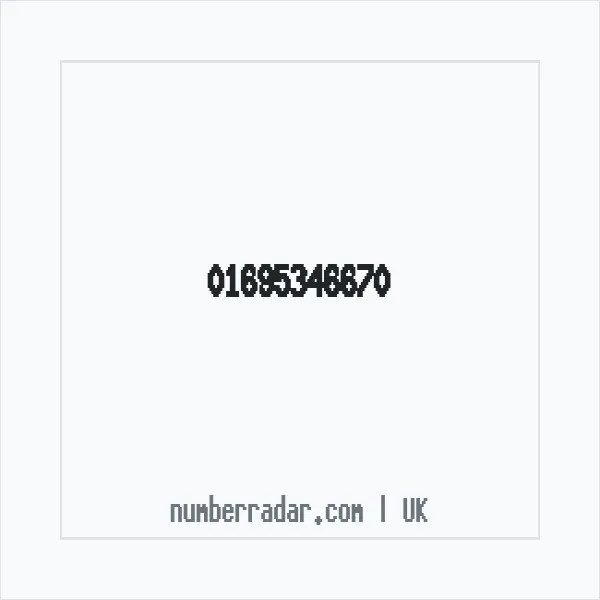 Reverse number check for +44 1695 346670 — who called me?