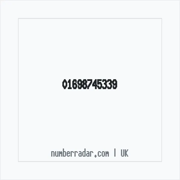 Reverse number check for +44 1698 745339 — who called me?