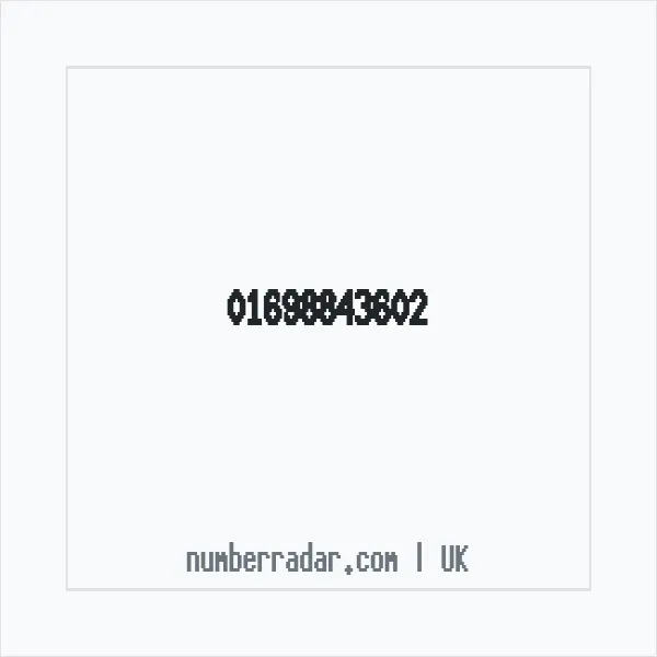 Reverse number check for +44 1698 843602 — who called me?