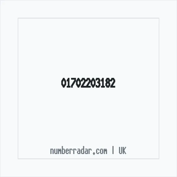 Reverse number check for +44 1702 203182 — who called me?