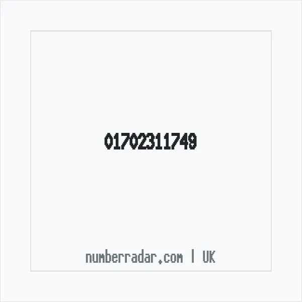 Reverse number check for +44 1702 311749 — who called me?