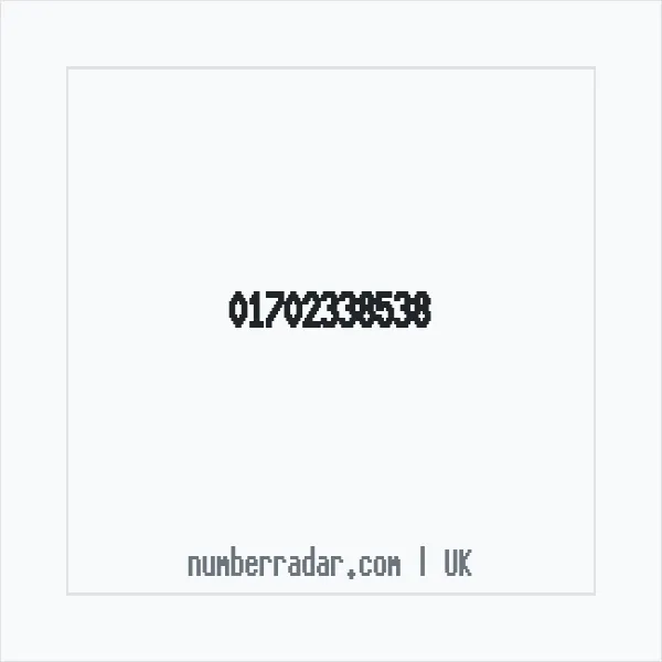 Reverse number check for +44 1702 338538 — who called me?