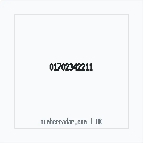 Reverse number check for +44 1702 342211 — who called me?
