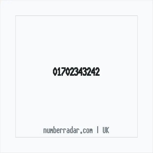 Reverse number check for +44 1702 343242 — who called me?