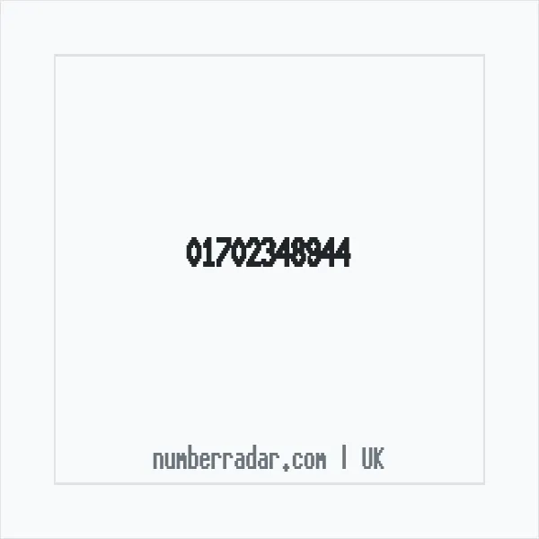 Reverse number check for +44 1702 348944 — who called me?