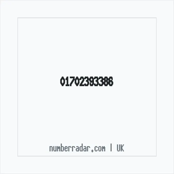 Reverse number check for +44 1702 393386 — who called me?