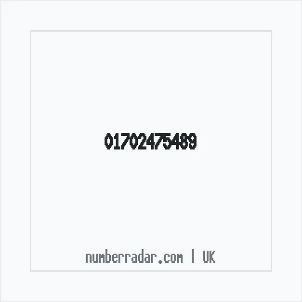 Reverse number check for +44 1702 475489 — who called me?