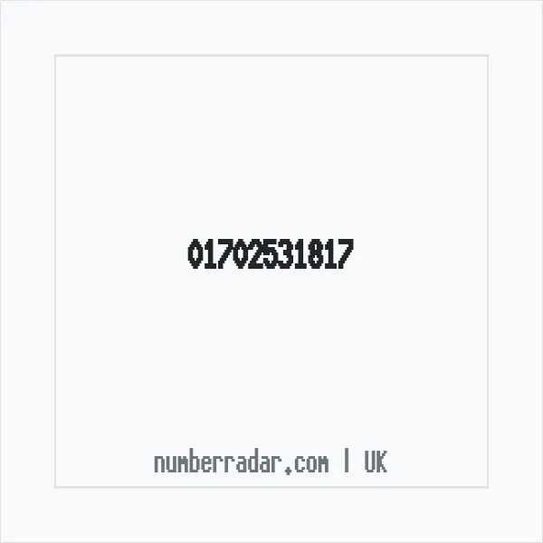 Reverse number check for +44 1702 531817 — who called me?