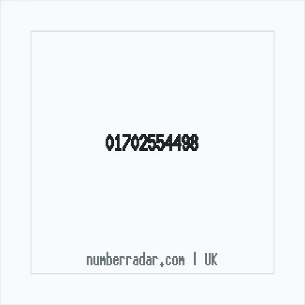 Reverse number check for +44 1702 554498 — who called me?