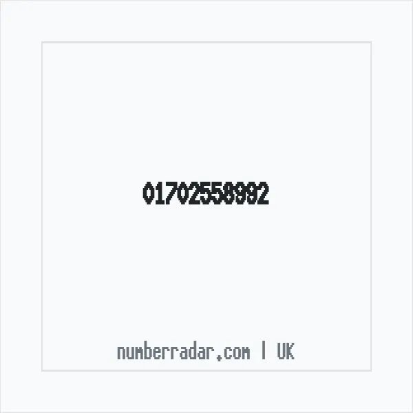 Reverse number check for +44 1702 558992 — who called me?