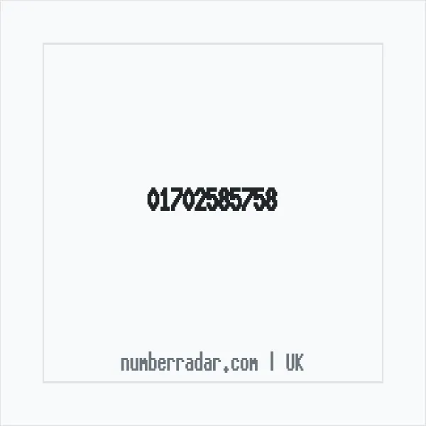 Reverse number check for +44 1702 585758 — who called me?