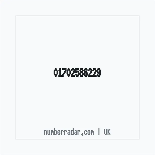 Reverse number check for +44 1702 586229 — who called me?