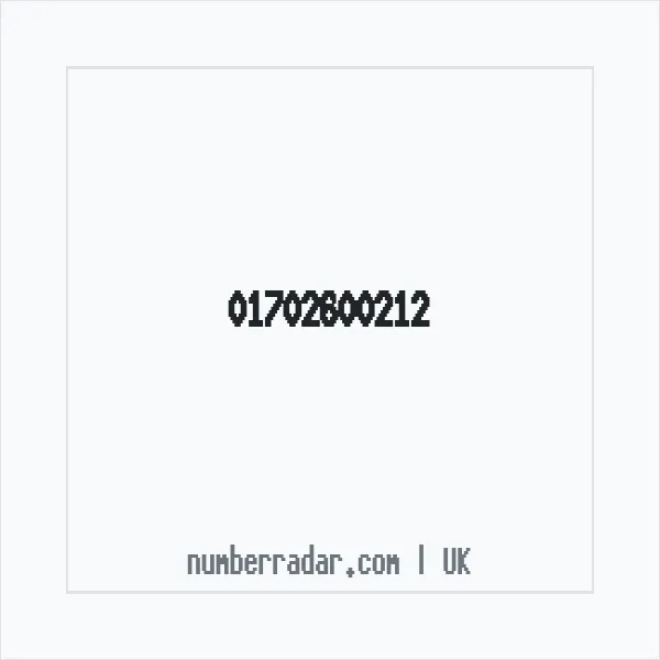 Reverse number check for +44 1702 600212 — who called me?