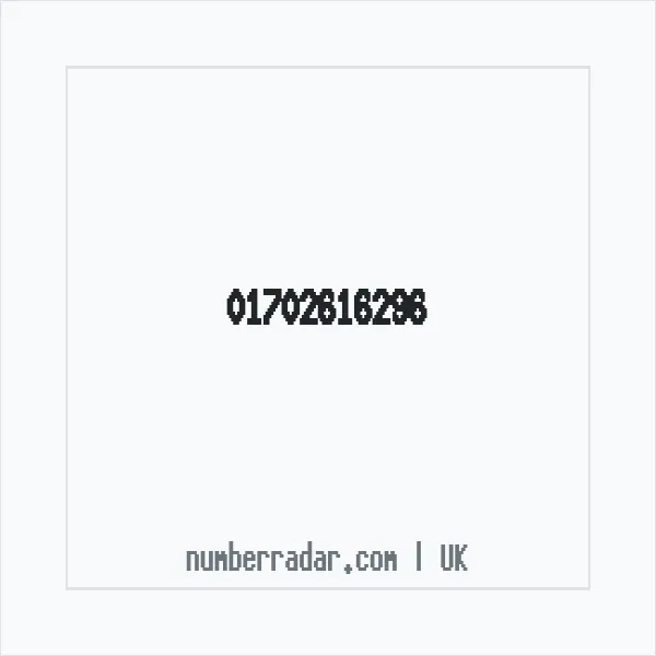 Reverse number check for +44 1702 616296 — who called me?
