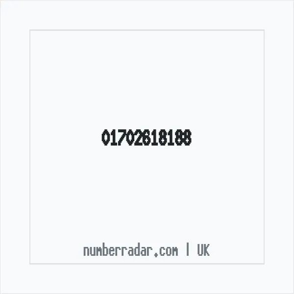 Reverse number check for +44 1702 618188 — who called me?