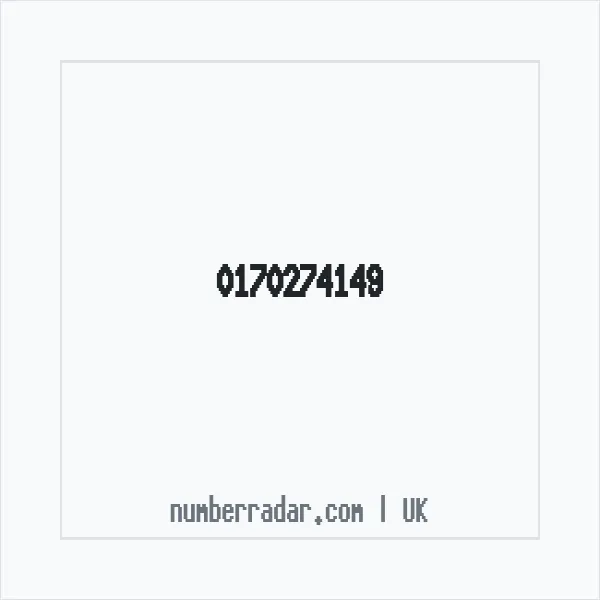 Reverse number check for +44 170274149 — who called me?