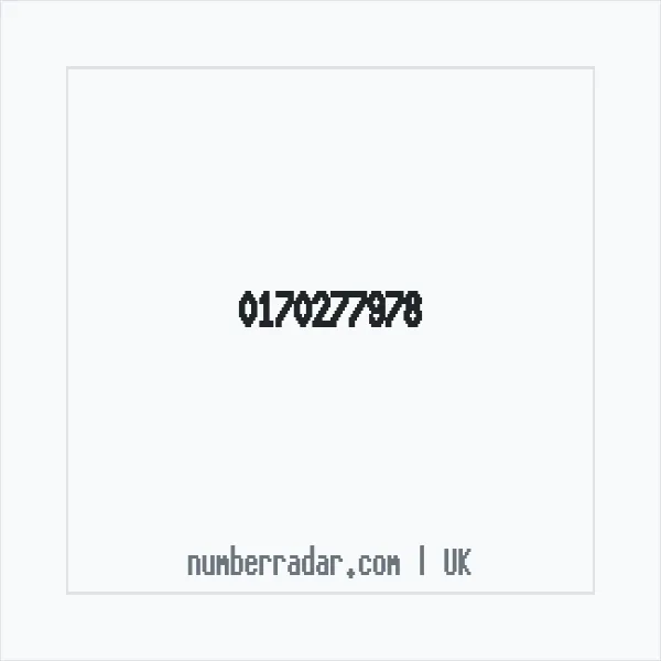 Reverse number check for +44 170277978 — who called me?