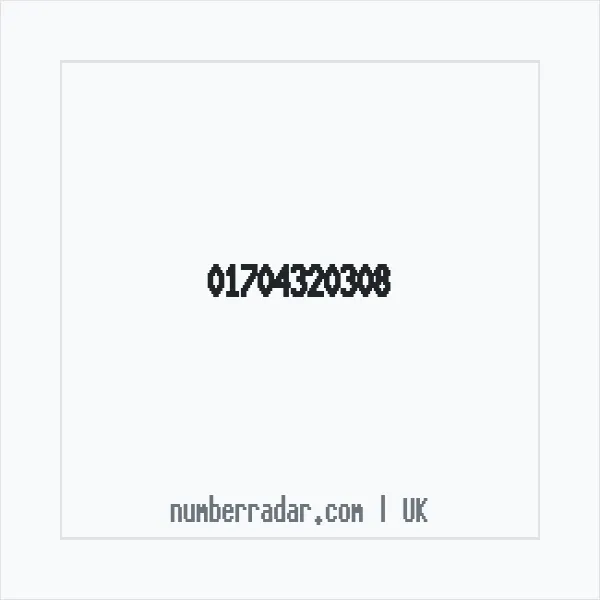 Reverse number check for +44 1704 320308 — who called me?