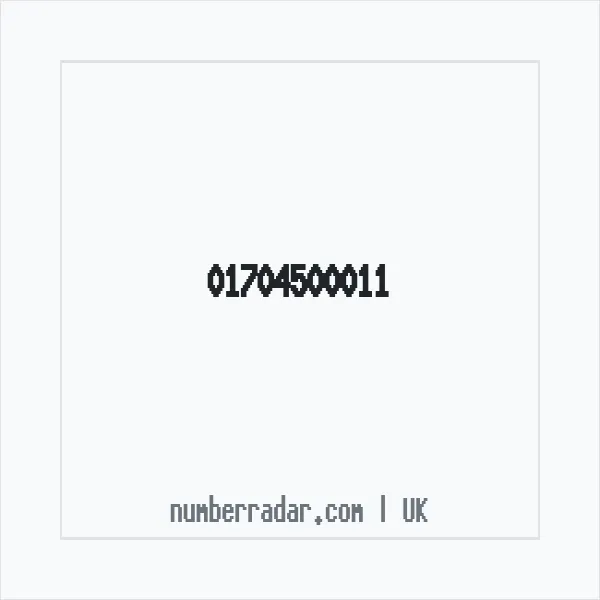 Reverse number check for +44 1704 500011 — who called me?