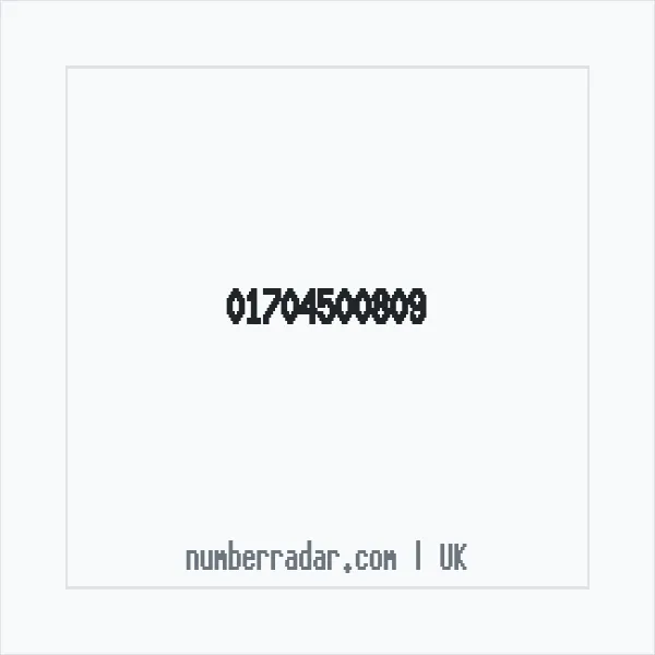 Reverse number check for +44 1704 500809 — who called me?