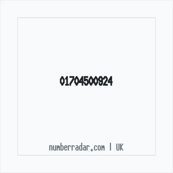 Reverse number check for +44 1704 500924 — who called me?