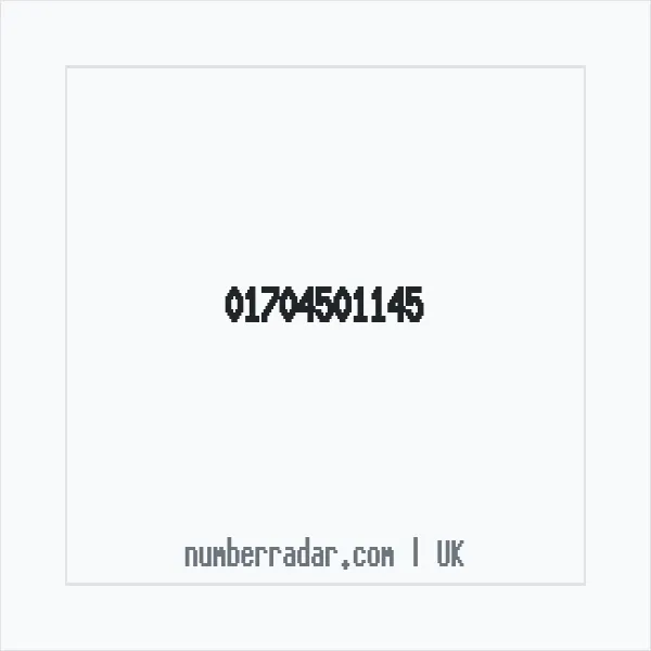 Reverse number check for +44 1704 501145 — who called me?