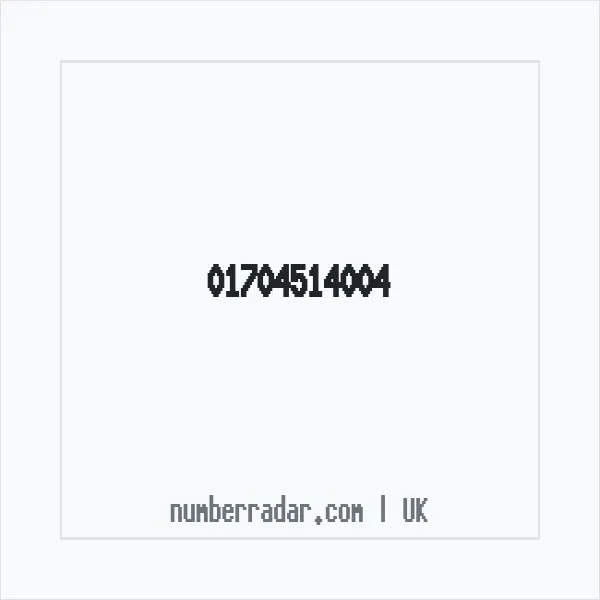 Reverse number check for +44 1704 514004 — who called me?