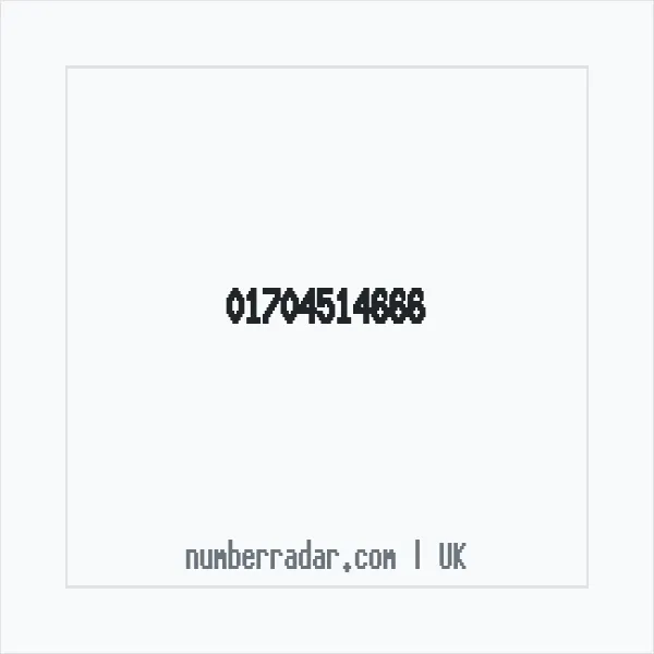 Reverse number check for +44 1704 514666 — who called me?