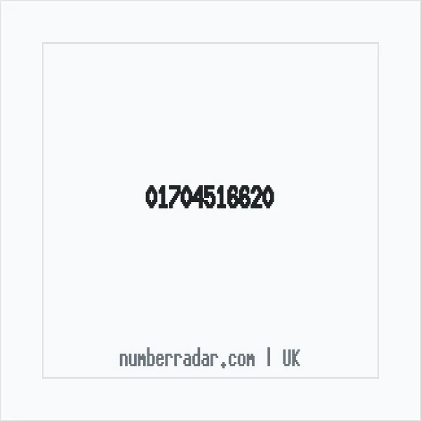 Reverse number check for +44 1704 516620 — who called me?