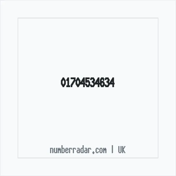 Reverse number check for +44 1704 534634 — who called me?