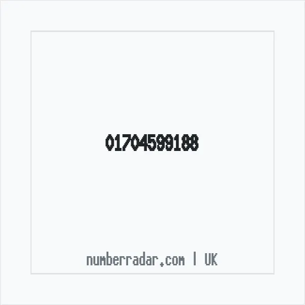 Reverse number check for +44 1704 599188 — who called me?