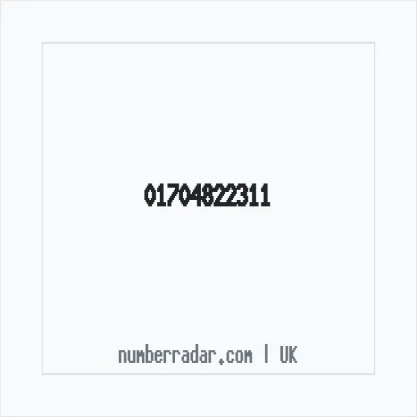 Reverse number check for +44 1704 822311 — who called me?