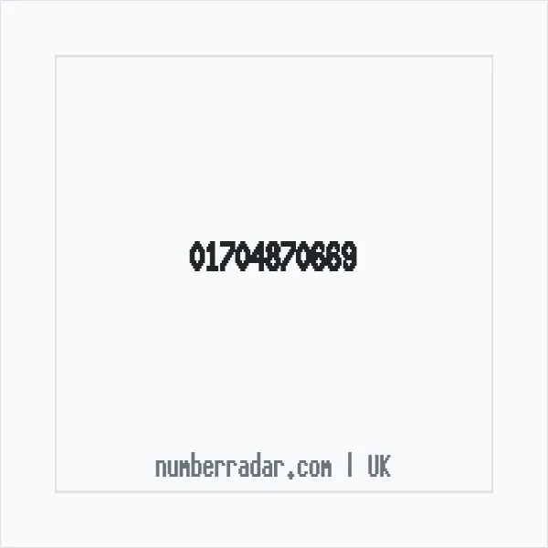 Reverse number check for +44 1704 870669 — who called me?