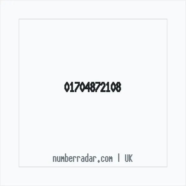 Reverse number check for +44 1704 872108 — who called me?