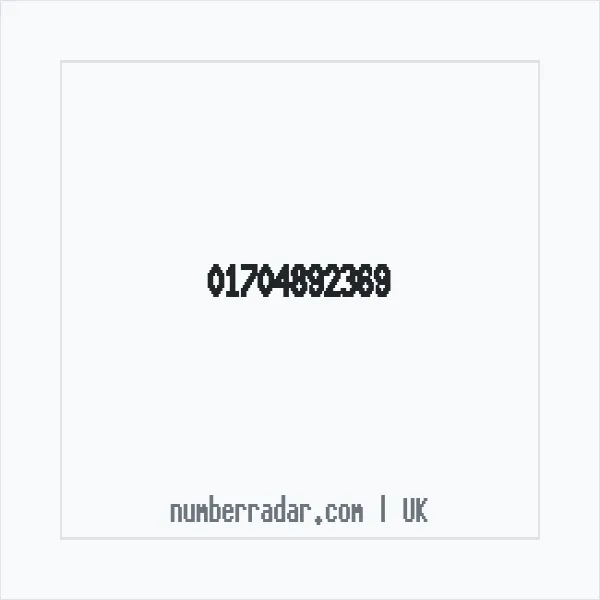 Reverse number check for +44 1704 892369 — who called me?