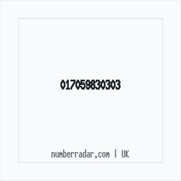 Reverse number check for +44 (1705) 983-030 — who called me?