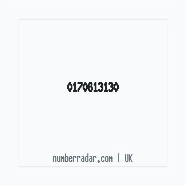 Reverse number check for +44 170613130 — who called me?
