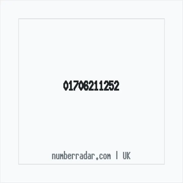 Reverse number check for +44 1706 211252 — who called me?